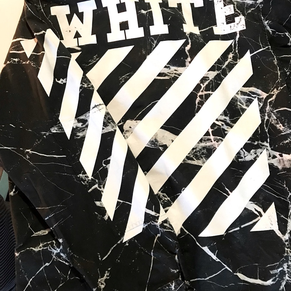 Off-White marble print jacket
